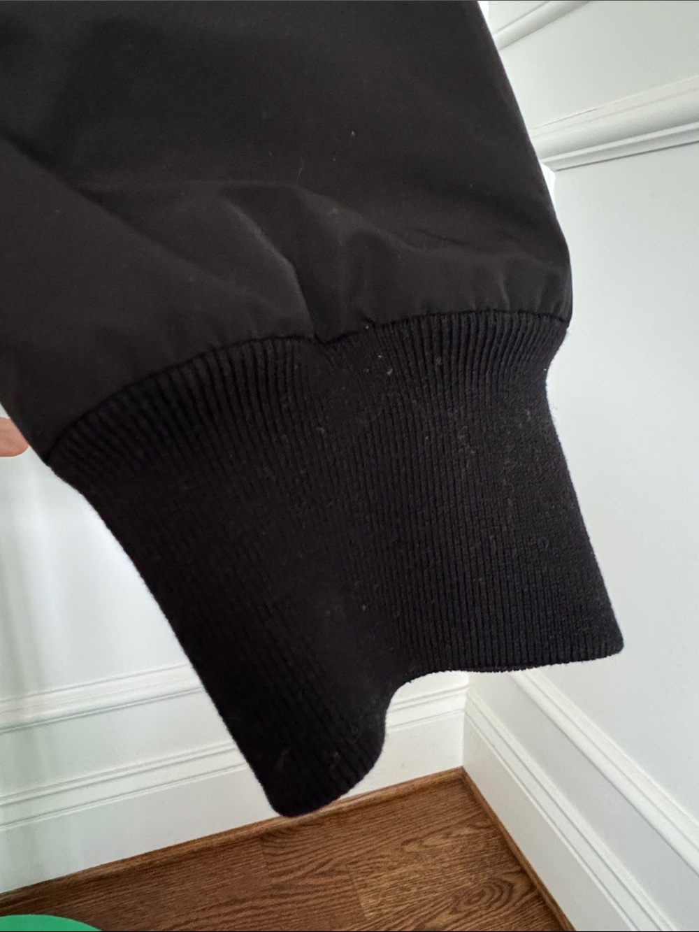 Burberry Black Bomber Jacket with Check Lining - Picture 6 of 9